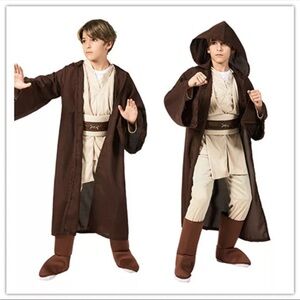 Child Toddler Star Wars Obi Wan Kenobi Jedi Child Cosplay Costume Halloween